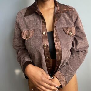 Brown Velvet/Satin  Bodysuit🍂